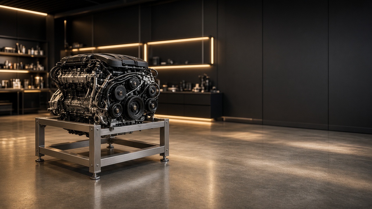 Turbo and manifold in close detail